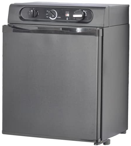 SMETA 3 Way Fridge, 12V Fridge for Campervan 40L, Gas Fridge Camping Fridge,Campervan Fridge 12V/240V/Gas Power Caravan Fridge Gas Fridge Motorhome Fridge Quiet|Reversible Door|Black