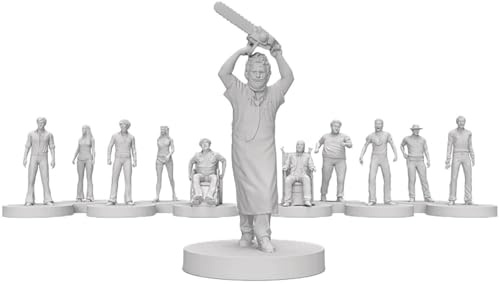 Trick or Treat Studios Set di miniature Texas Chainsaw Massacre, 40 mm | Undici personaggi verniciabili da esporre o da usare per giochi da tavolo