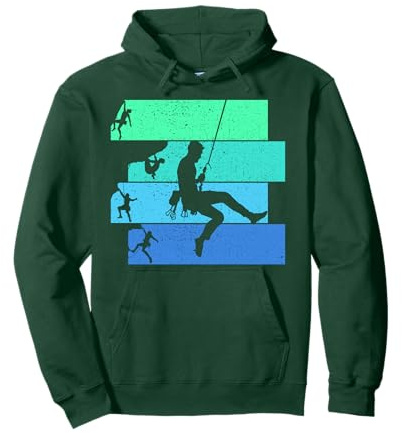 Klettern Kletterer Bouldern Bergsteigen Kinder Herren Pullover Hoodie