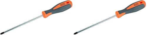 HR 170422 Destornillador, Naranja/Negro, PH2x150mm (Paquete de 2)