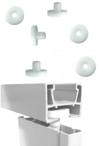 Zubehör für Falttüren,weiß Nylon Ersatz Zubehör