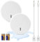 2 Pcs Wassermelder Wasser Alarm, Wassermelder Wasseralarm WLAN,Wasserstandssensor, Wasser-Alarm Wasserwächter, Wassersensor 135 Db Lauter Wasserwarner Für Küchen, Keller, Waschbecken, Boden Und Pools