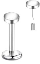 Lantine Gewindelose Labret Piercing G23 Titan 16g Push In Flat Back Medusa Piercing 10mm Conch Helix Lobe Knorpel Piercing Schmuck