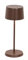 Zafferano, Olivia Micro Lampe, Kabellose, Wiederaufladbare Tischlampe mit Touch Control, Auch für den Außenbereich Geeignet, Dimmer, 2200-3000 K, Höhe 20 cm, Farbe Corten