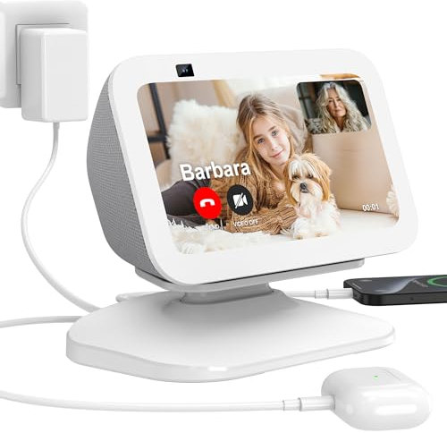 PlusAcc Support réglable pour Show 5 (3ème génération) Station de charge avec ports de charge USB-C/A et Type-C. Support de chargeur pour iPhone, montres intelligentes, smartphones et écouteurs
