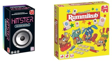 Jumbo Spiele Hitster Original EIN Party- und Kartenspiel für Erwachsene und Familien & Spiele Original Rummikub Mein erstes Rummikub