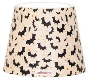 Zafferano, Poldina Cover aus Metall, Halloween Special Edition, Kompatibel mit Poldina Lampen, Italienisches Design, Ø11.4 x 8.9 cm, Farbe Beige - Fledermäuse