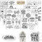 Rub On Sticker Einschulung, 6 Stück A5 Rub On Aufkleber, Folie Transferaufkleber, Sprüche für Raysin, für Möbel, Glas, Holz, Scrapbooking, DIY Basteln Deko (Einschulung)