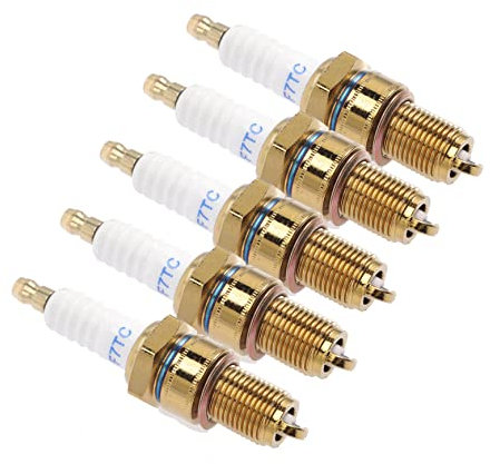 BESTonZON 5 Pezzi Candela per Carbonio Parti Ricambio Professionali per Generatore Motosega e Macchine Lucidatrici Prestazione e Facile Installazione