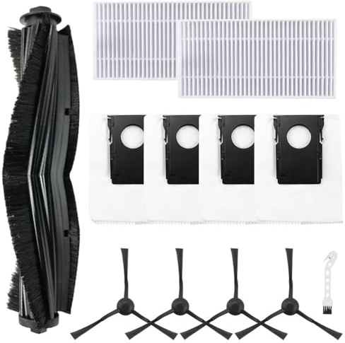 wenyouya Kit de piezas de repuesto para aspiradora Eureka J20 y W20/W20 Pro 12 piezas con cepillos, filtros y almohadillas para fregona