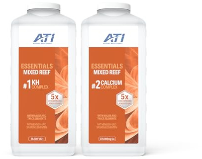 ATI Essentials Mixed Reef Set – 2 x 2700 ml, hochkonzentriertes Komplettsystem für Meerwasseraquarien, ideal für Mischbecken, enthält alle Haupt- und Spurenelemente – wirkt nährstoffreduzierend
