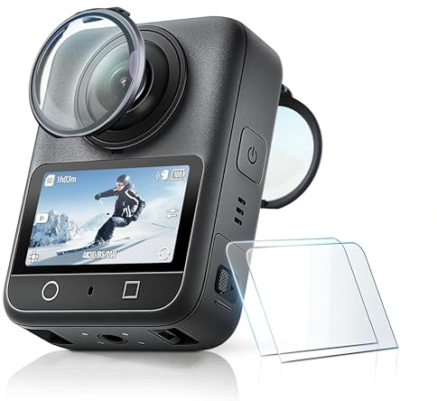 Linsenschutz für DJI Osmo 360 2, Objektivschutz Osmo 360 aus PC | Osmo 360 Linsenschutz für DJI Osmo 360 und Osmo 360 II, schützt Objektive und Displays vor Kratzern und Staub