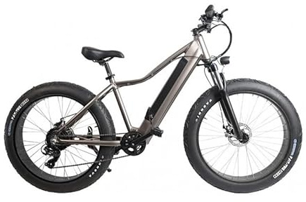 E-ROCK E-Fatbike Rock Cruzer - 85 Nm Motor, 70 km Reichweite, 25 km/h, Hydraulikbremsen, Fat-Tires, 48V/10,4Ah