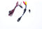 QUANAN 4 Pin Male Aviation to RCA AV and fused power Cable Convertor Adaptor For Reverse Cameras & CCTV
