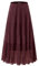 NASHALYLY Damen Chiffon Elastische Hohe Taille Plissee A-Linie Ausgestellt Maxi Röcke, Wein, 3X-Groß