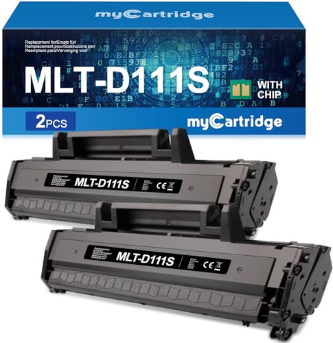 MYCARTRIDGE MLT-D111S Toner Kompatibler für MLT D111L MLT-D111S für Samsung M2070 Toner für Samsung M2070FW Toner für Samsung M2020 Toner (2 schwarz)