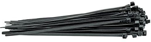Draper 70393 Nylon-Kabelbinder, 4,8 x 200 mm, Schwarz, 100 Stück