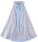 Proumhang Mädchen Kapuzenmantel Zwei Lagen Cape Glitzernde Pailletten Mantel Kinder Mädchen Halloween Weihnachten Karneval Kindertag Prinzessin Geburtstag Party Cosplay Kostüm Silber M