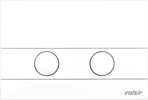 Stabilo-Sanitaer Betätigungsplatte 'Ida' Drückerplatte Mechanisch Rund Weiß Marke Valsir