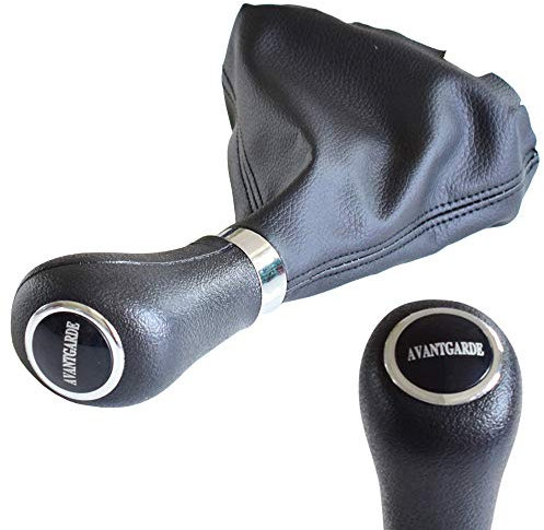 Hacreyatu Palanca de Cambios de Automático Pomo Palanca de Cambios Polaina Bota Cuero para Mercedes-Benz C Class W203 W209 (Avantgarde)