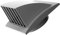 Vent Systems Gray 100 mm / 4 inch Exhaust Vent Cover - Louvered Dryer Cover - Vent Hood Cap - One-Directional Plastic Air Supply Grille - Non Return Valve - Outlet Cowl Air Vent Grille