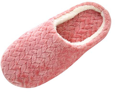 Briskorry Hausschuhe Herren Damen Plüsch Pantoffeln Hüttenschuhe Warme Winterhausschuhe Home Schuhe Gefüttert Bequem Anti-Rutsch Slippers Filzpantoffeln