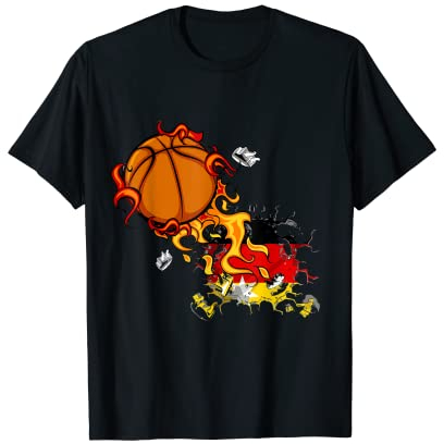 Deutschland Basketball Trikot Deutschland Flagge Basketball Liebhaber T-Shirt