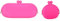 Efreecity Custodia per occhiali da vista in silicone per donne e ragazze, borsa per occhiali rosa+borsa (bag0001)