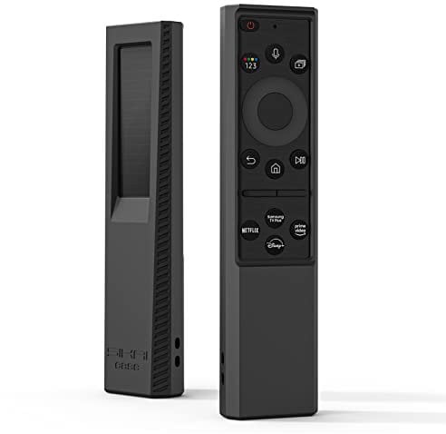 Samsung TV Remote Cover Compatible with Samsung 2022 BN59-01386 BN59-01385B BN59-01391A Series, Anti-Slip Shell for Samsung Neo QLED OLED TV TM2280E TM2281E Protective Remote Cover Case (Black)