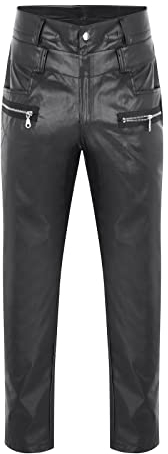 Lederhose Herren Schwarz Jagd Lederhose Herren Party Lederhose Herren Motorrad Lederhose Herren Freizeit Strapazierfähig Trachtenhose Rindslederhose Jagdlederhose Herrenhose Jahrgang Herren Hosen