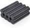 MIN CI Mini Magnete - Magneti al neodimio, piccoli, 5 x 1,5 mm, 120 pezzi, rotondi, forti magneti, colore nero, piatti, autoadesivi, per frigorifero, lavagna magnetica, lavagna fotografica, programma