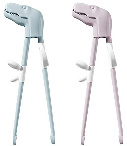 2 Pares Palillos Chinos para Niños,de Palillos de Entrenamiento,Aprender Palillos ,para niños Principiantes Tallarines, Comer, Desayuno, etc