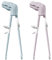 2 Pares Palillos Chinos para Niños,de Palillos de Entrenamiento,Aprender Palillos ,para niños Principiantes Tallarines, Comer, Desayuno, etc