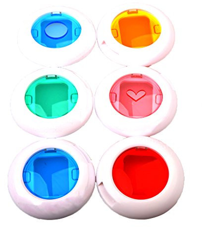 Tiuimk Lot de 6 filtres pour appareil photo Instax Mini 8/8+/9/7s/kt - Effets colorés et installation facile