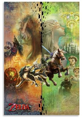 UMCHU The Legend of Zelda Twilight Princess Poster Dekorative Malerei Leinwand Wandkunst Wohnzimmer Poster Schlafzimmer Malerei,Wandkunst Bilddruck Moderne Familienzimmer Dekor 08x12inch(20x30cm)