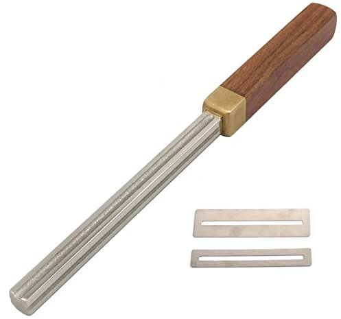 FUNFANG Lime à frettes en diamant pour guitare – Extra étroite, moyenne, large 4 bords avec 2 protections de touche – Outil luthier pour guitare, ukulélé, basse