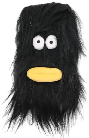 qizjio Ugly Funny Phone Case for iPhone 12/12Pro Weird Embarrassing Hairy Doll Case Black