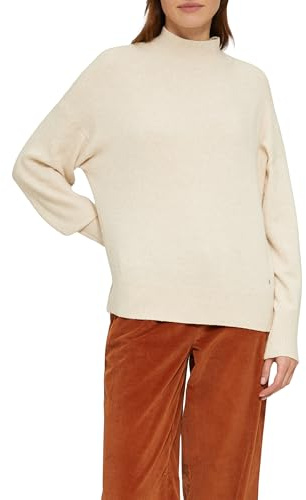 s.Oliver Strickpullover im Relaxed Fit mit Stehkragen