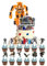 Transformers Tortendekoration, bumblebee Tortendekoration, Roboter Spielzeug, Geburtstagsparty Dekoration, Tortendekoration
