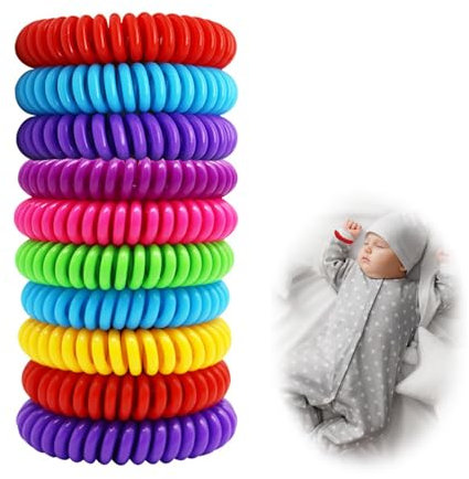 Pulseras Repelentes de Mosquitos, Pulseras Antimosquitos, Repelentes de Mosquitos, Pulsera Mosquitos Antimosquitos Natural No Tóxica, Pulseras Repelentes de Mosquitos, 10 Piezas