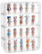 40x31x12cm Vitrine Murale pour Funko Pop Collection Figurine Manga Voiture Miniature Maquette,3 Etageres Acrylique Vitrine Transparent Rangement Boite Salon Exposition