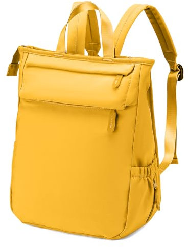 SUCIKORIO 40x30x20cm Wizzair Rucksack Handgepäck Flugzeug, Wasserdicht Oxford Reiserucksack Damen Modern und Elegant Travel Rucksack für Reisen, Eurowings, Gelb