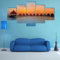 FatAco 5 Paneele Leinwand mit Rahmen Stelzenhäuser auf dem Wasser Bild Kunstdruck Leinwand Gemälde Wandmalerei Home Office Wohnzimmer Schlafzimmer Dekoration Ready to Hang