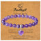 XIANNVXI Amethyst Armband Damen Herz Armband 8mm Perlen Lila Armbänder Heilsteine Stein Edelstein Glücksarmband Weihnachtsgeschenke für Freundin Mama Geschenke