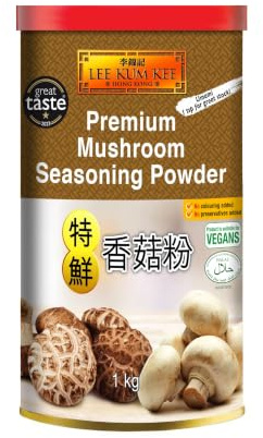 LKK Premium Mushroom Seasoning Powder 1kg | Plant-Based Umami Booster for Soups, Stir-Fries & Broth | Vegan | No MSG Added | Gluten Free