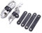 GreatRise 4 Stück Leder Kabelbinder Tragbare Kabelhalter Set Wiederverwendbare Kopfhörer Kabelbinder USB-Kabel Lederband Kabelclips Kabelmanagement für Reise, Zuhause, Schule Und Arbeit Schwarz