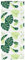 vidaXL Shower Roller Blind - PEVA Water-Resistant, Green Leaf Pattern, 90x240 cm, Space-Saving Bathroom Privacy Window Shade with Cassette, Ceiling/Wall Mount, Adjustable Pull Cord Safety, Modern