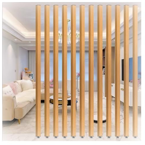 Générique Lot de 12 cloisons de séparation en Bois réglables de 150 à 220 cm de Largeur pour décoration de Hall d'entrée/Studio/Bureau (H 75 cm/29,5 Pouces/2,4 Pieds)