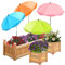 Axcoix 4 Stück verbesserte Pflanzenschirme für Outdoor-Pflanzen, 66 cm größerer Gartenpflanzenschirm mit verstellbarem Winkel, 110,2 cm höherer Sonnenschutz für Pflanzen, Topfpflanzen, Gartenbeete