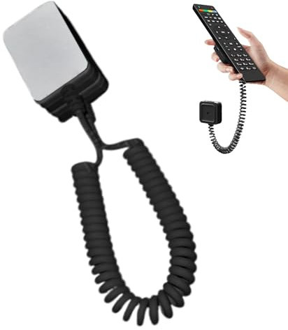 Porta del cinturino per telefono, cinturino per telefono Spring,TV TUSTER CONTROLLO DEL REMOTE CON FORMAZIONE | Catena a prova di furto di telefono estendibile Box a filo integrato per casa, hotel, sc